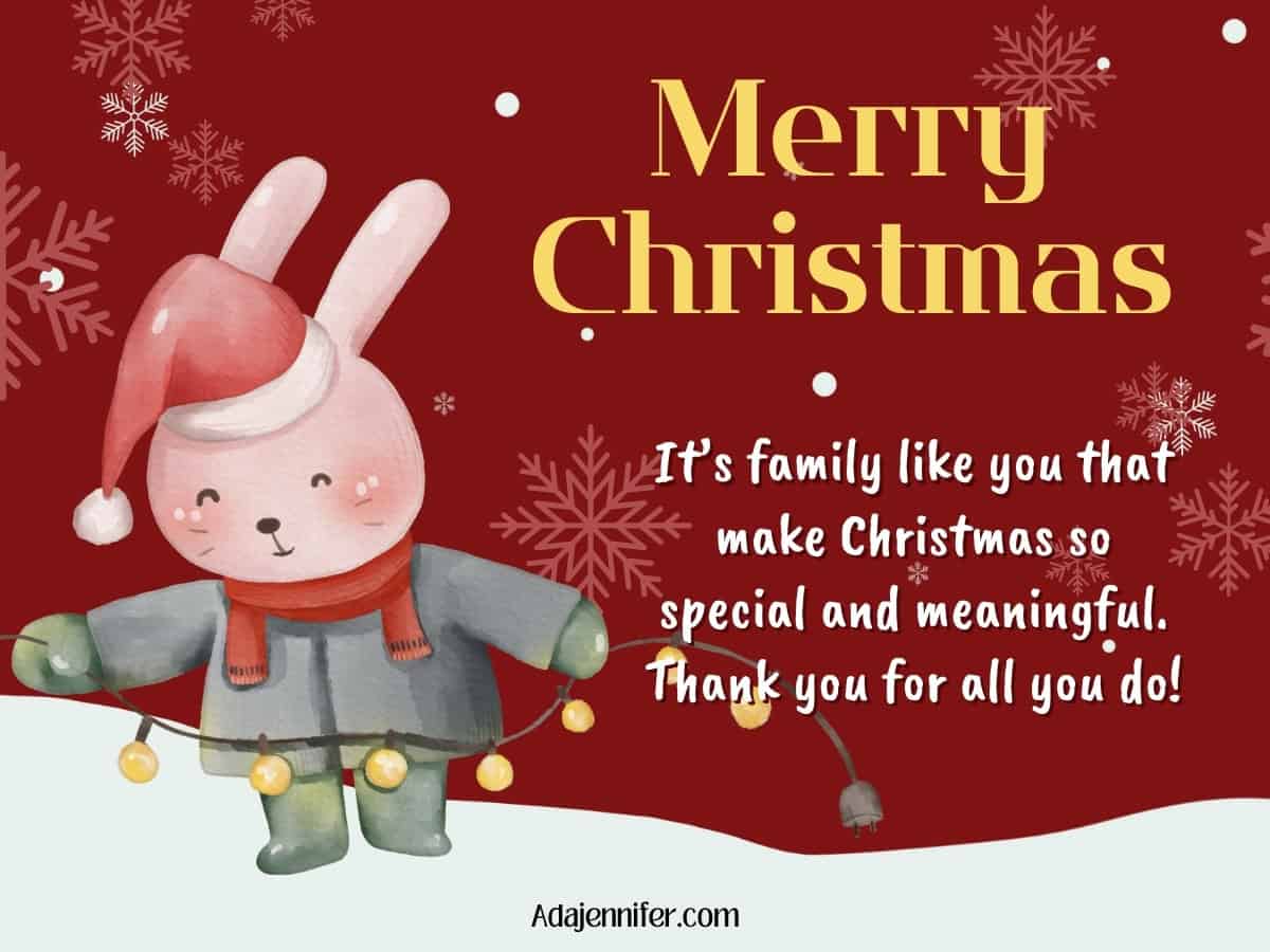 Christmas wishes for family