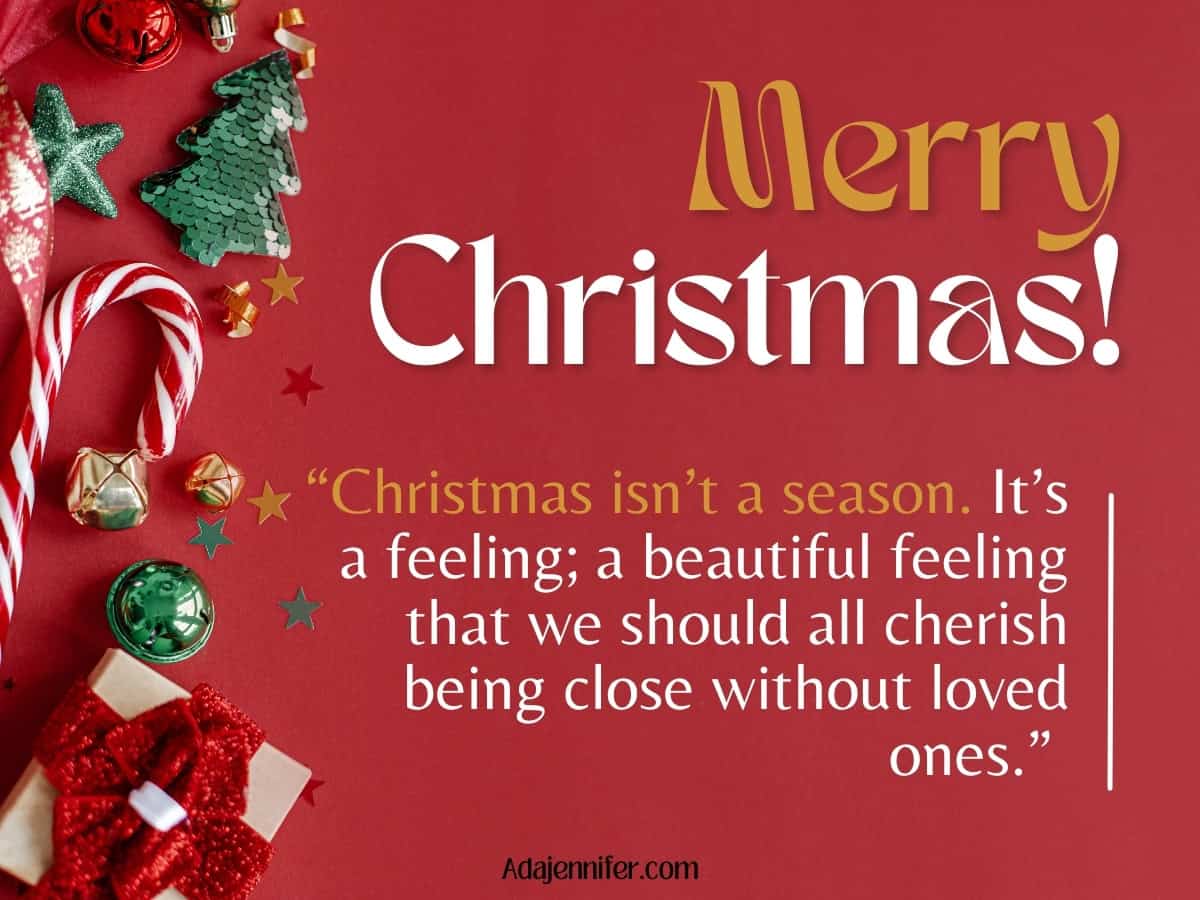 Heartfelt merry Christmas wishes