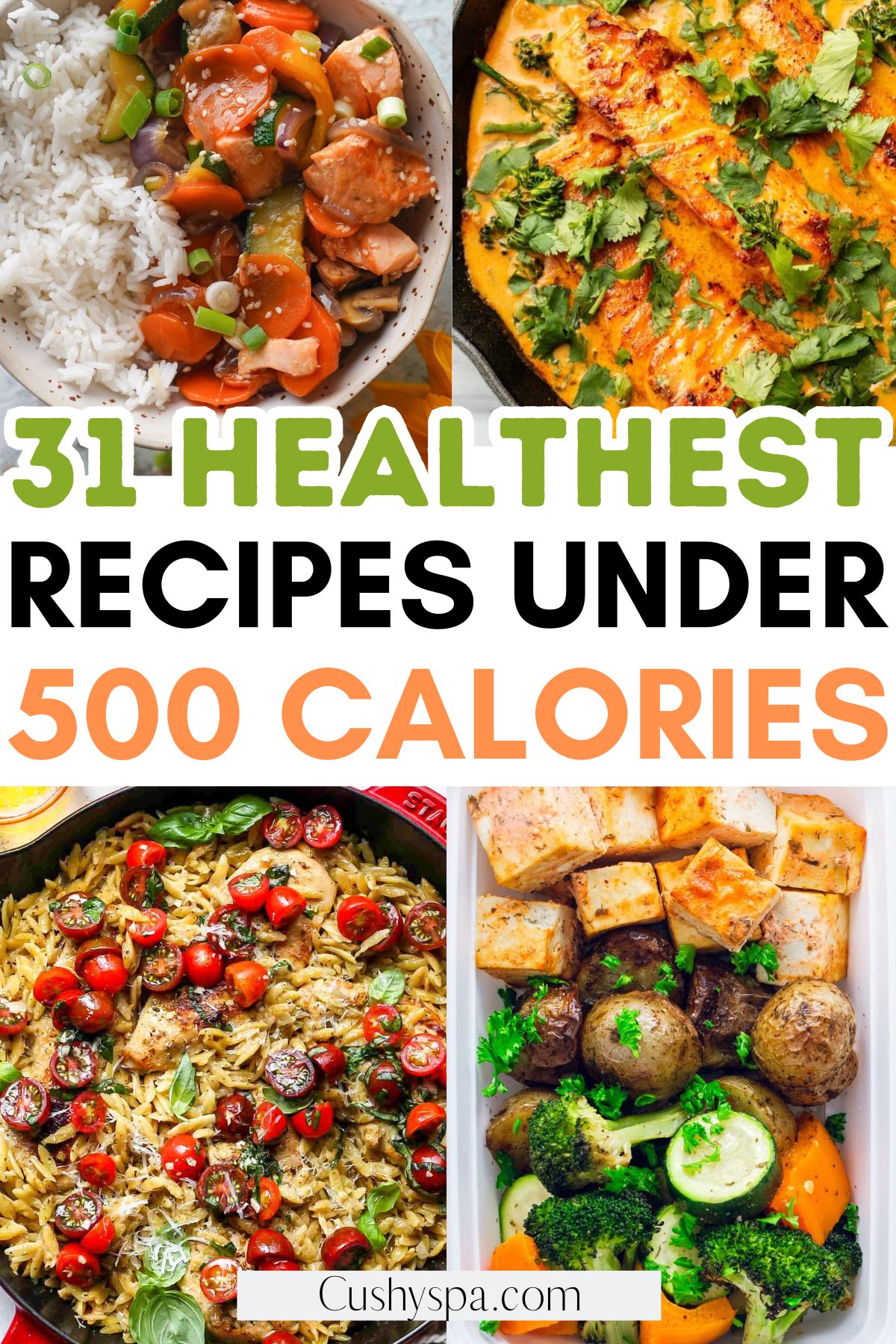  Healthy recipes under 500 calories