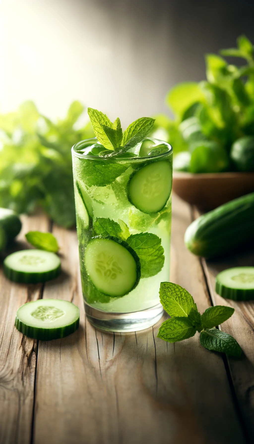 Refreshing and hydrating, this mocktail combines the coolness of cucumber with the invigorating taste of mint.