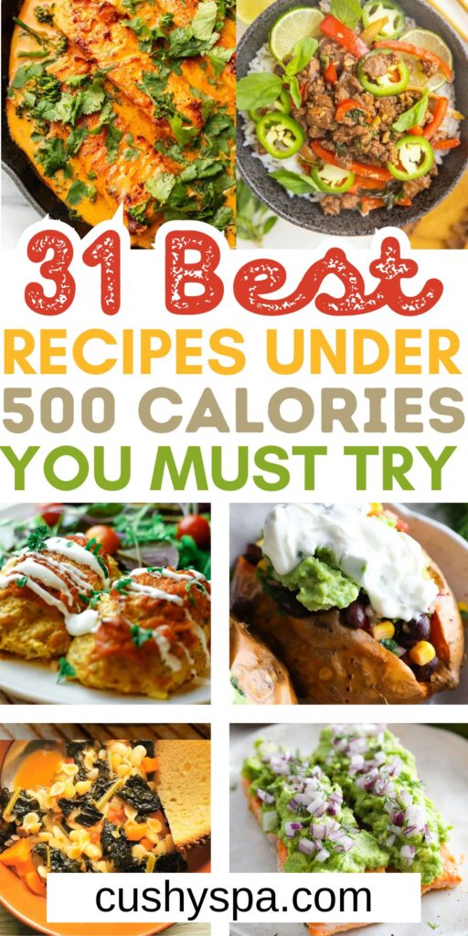 Recipes under 500 Calories