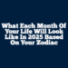 What Each Month of Your Life Will Look Like In 2025 Based On Your Zodiac