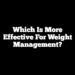 Which is More Effective for Weight Management?