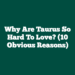 Why Are Taurus So Hard To Love? (10 Obvious Reasons)