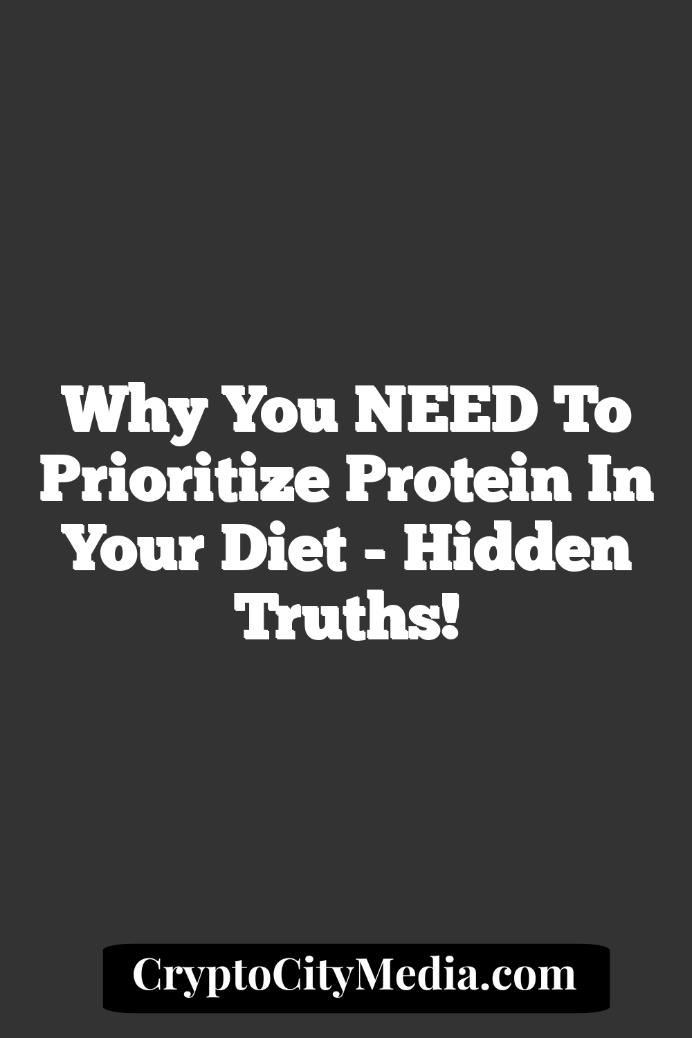 Why You NEED to Prioritize Protein in Your Diet