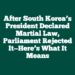 After South Korea’s President Declared Martial Law, Parliament Rejected It—Here’s What It Means