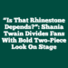 “Is That Rhinestone Depends?”: Shania Twain Divides Fans With Bold Two-Piece Look On Stage