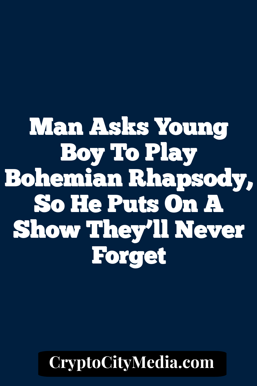 Man asks young boy to play Bohemian Rhapsody, so he puts on a show they’ll never forget